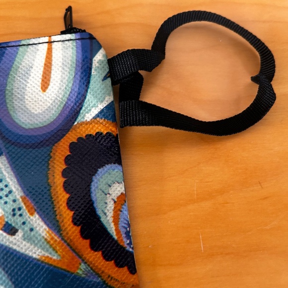 Luxury Modern Art Upcycled Pouch Bag - Picture 3 of 4